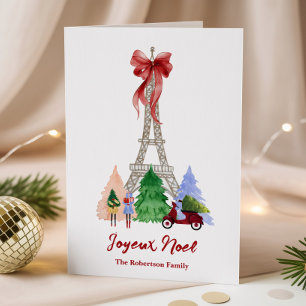 Torre Eiffel de París Navidad Personalizada