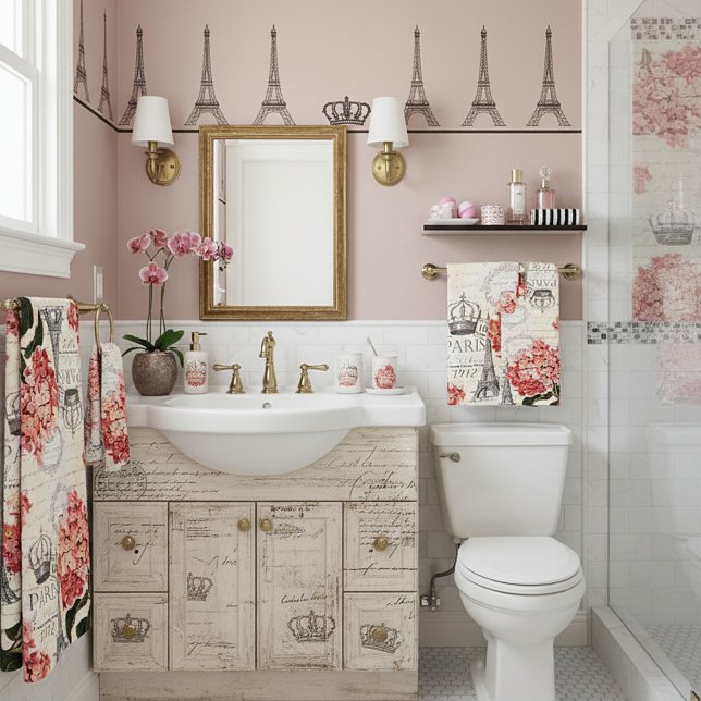 Torre Eiffel e hidrangea (Subido por el creador)