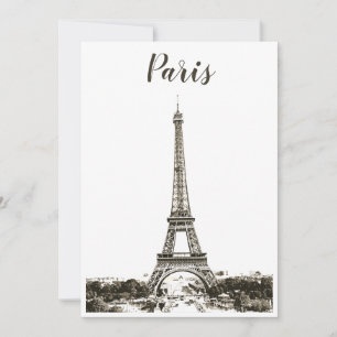 Torre Eiffel en blanco y negro