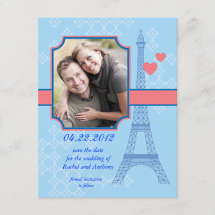 Torre Eiffel Guardar La Invitación De La Tarjeta D