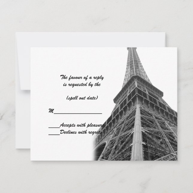 torre eiffel i rsvp (Anverso)