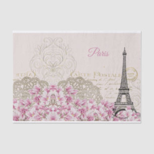 Torre Eiffel, Papel Tejido de la Magnolia Rosa de