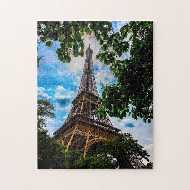 Torre Eiffel París. Rompecabezas (Vertical)