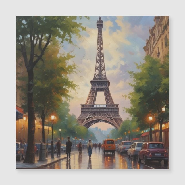 Torre Eiffel París Viaje Arte Retro Vintage (Anverso)