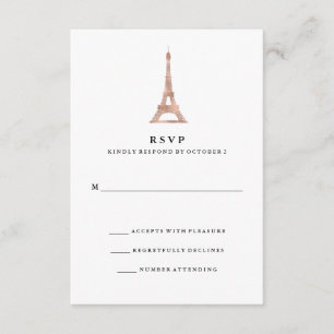 Torre Eiffel parisiense RSVP del falso oro color