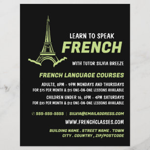 Torre Eiffel, publicidad del curso de francés