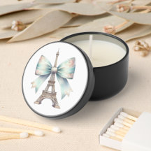 Torre Eiffel Soy Candle Favor de Velas de Cera