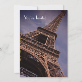 Torre Eiffel Una degustación de Francia Invitación