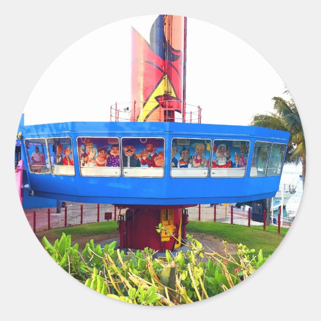 Torre El Embarcadero, Pegatinas de Cancún (Anverso)