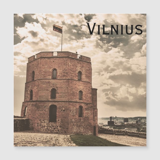 Torre Gediminas de Vilnius Magnet (Anverso)