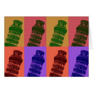 Torre inclinada de arte pop de Pisa