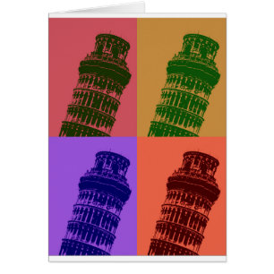 Torre inclinada de arte pop de Pisa