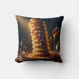 Torre inclinada de ¡Delicioso! Almohada decorativa