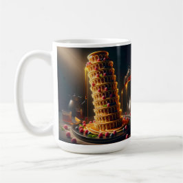 Torre inclinada de delicioso! Taza de café de lujo