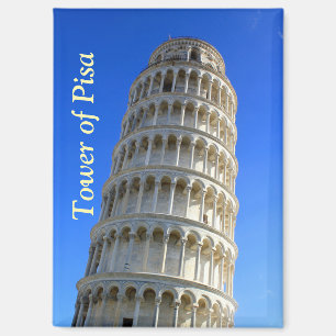 Torre inclinada del imán italiano de Pisa