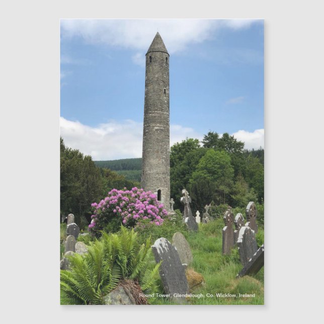 Torre redonda, Glendalough, Co. Wicklow, Irlanda (Anverso)