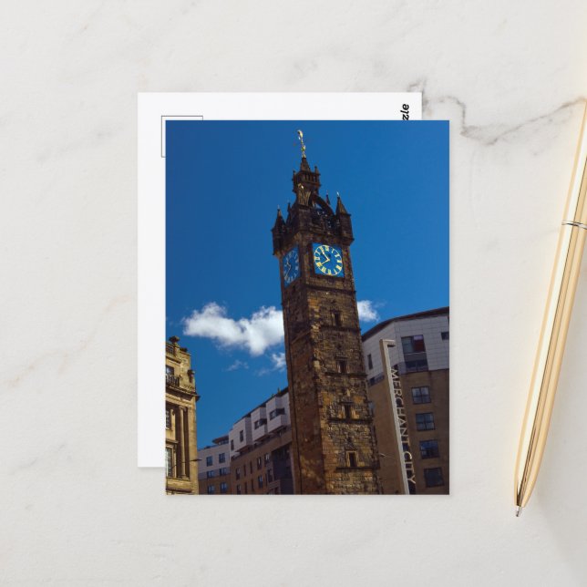 Torre Tolbooth, postal de Glasgow (Anverso/Reverso In Situ)