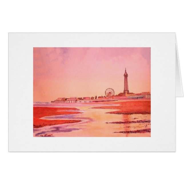 Torre y orilla del mar de Blackpool (Anverso (Horizontal))