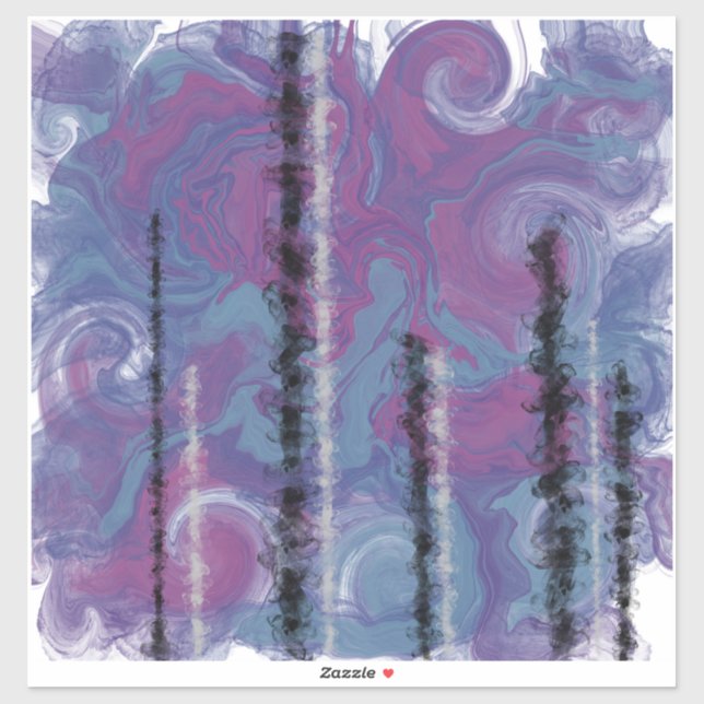 Torres de cristal sobre el Pegatina de vinilo cort (Hoja)