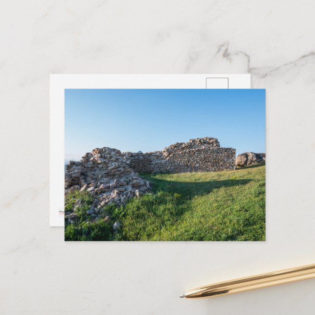 Torres de Marko - Prilep, postal de Macedonia (Anverso/Reverso In Situ)