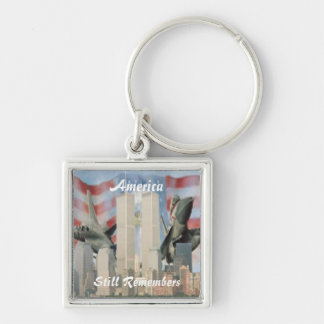 Torres gemelas 9/11 Cadena de llavero de recuerdo