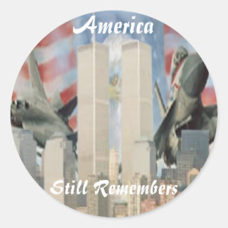 Torres gemelas 9/11 Pegatinas de recuerdo