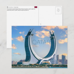 Torres Katara, Lusail, Qatar Tarjeta Postal de Via