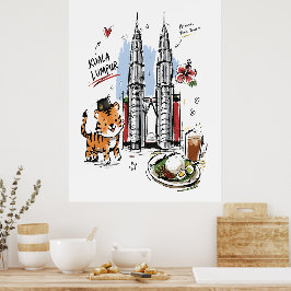 Torres Petronas Lindas Kuala Lumpur Arte Doodle