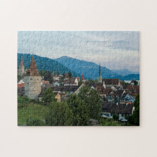 Torretas del rompecabezas de Zug Cityscape Jigsaw