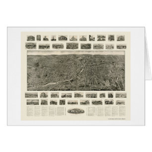 Torrington, mapa panorámico del CT - 1909