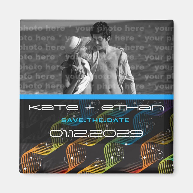 Torsión abstracta ondulada el | 01 * imán de la (Frente)