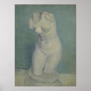 Torso de yeso de Van Gogh - Arte de estatuilla clá