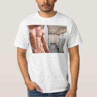 Torso masculino musculoso sin camiseta de Slippery