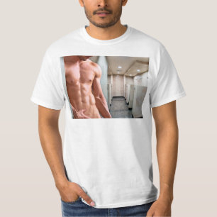 Torso masculino musculoso sin camiseta de Slippery