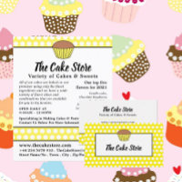 Torta amarilla y punto de polka, publicidad de tie
