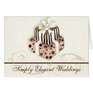 Torta de boda personalizada Modern Dot Stripe Swir