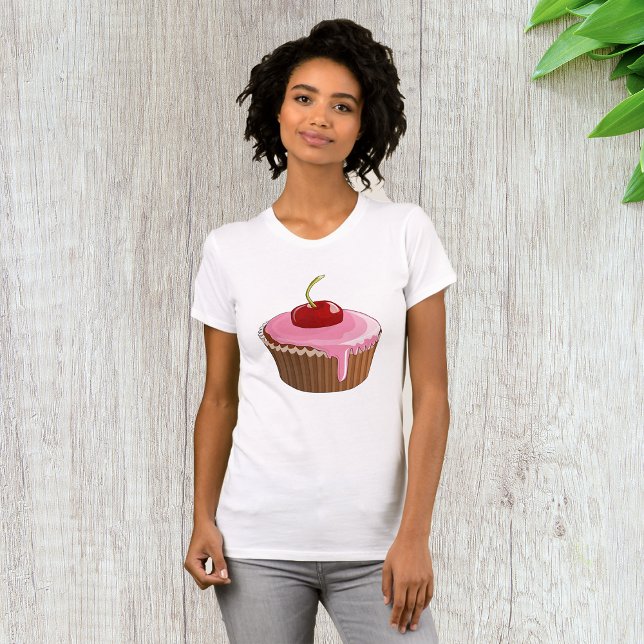 Torta de cerezo camiseta para mujeres (Subido por el creador)