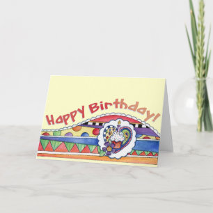 Torta de cumpleaños feliz - Tarjeta de saludo