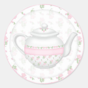 Torta de cumpleaños Toppers Pegatinas Teapot