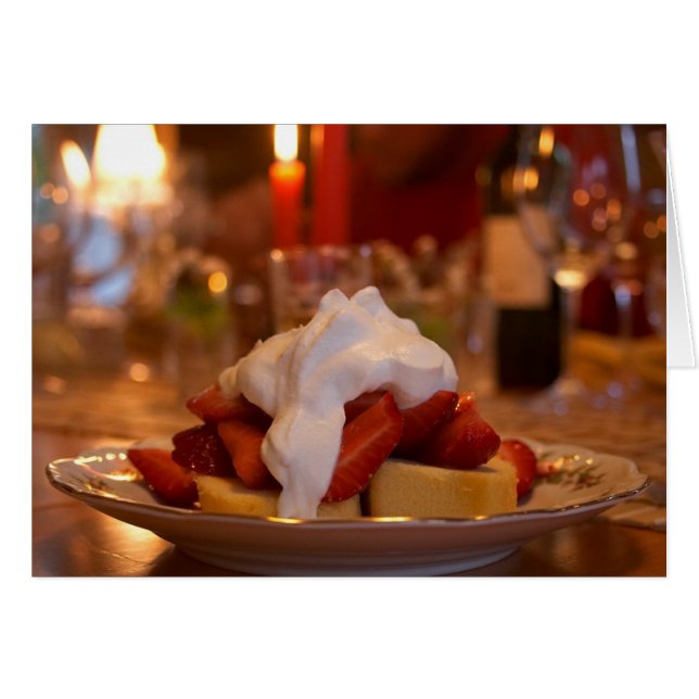 Torta de fresa con crema de color (Anverso (Horizontal))