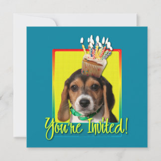Torta de invitación - Beagle cachorro - Chloe