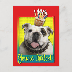 Torta de invitación - Bulldog - Luz