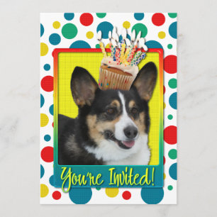 Torta de invitación - Corgi