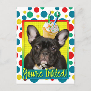 Torta de Invitación de 2 años - Bulldog francés