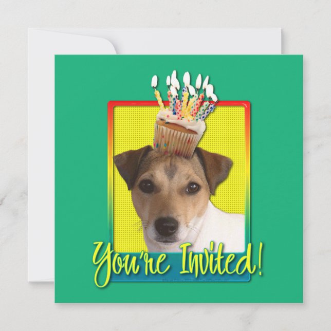 Torta de invitación - Jack Russell (Anverso)