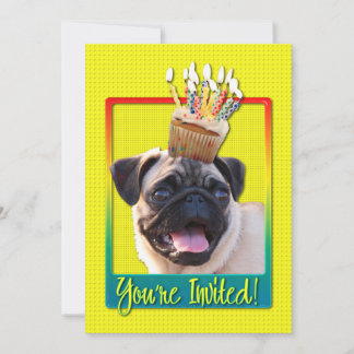 Torta de invitación - Pug