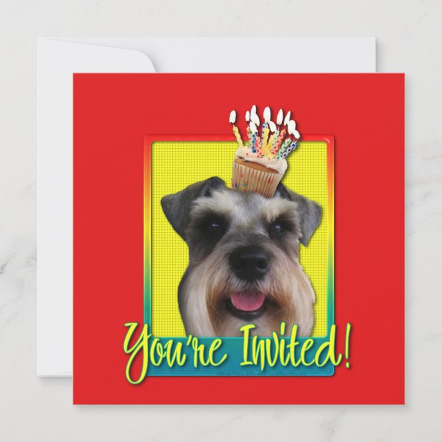 Torta de invitación - Schnauzer (Anverso)