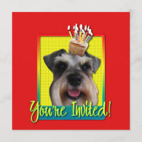 Torta de invitación - Schnauzer