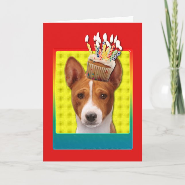 Torta de invitaciones - Basenji (Anverso)