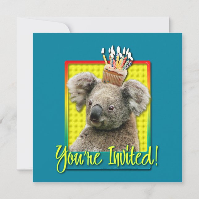 Torta de invitaciones - Koala (Anverso)